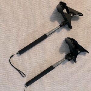 Black and Silver Sign Holder